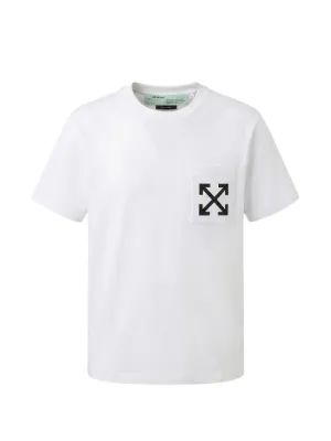 Off-White Arrows-print patch pocket T-shirt
