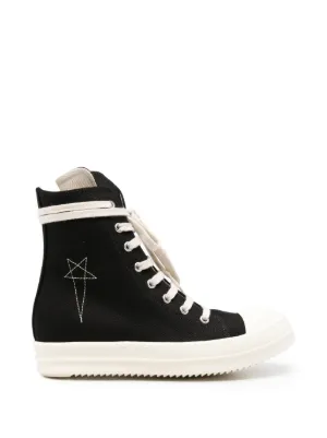 Rick Owens DRKSHDW embroidered-star high-top sneakers
