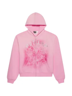 SP5DER OG Web V2 spray-print hoodie