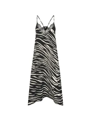 Zadig&Voltaire zebra-print lace-trim dress