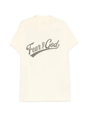 FEAR OF GOD ESSENTIALS Cut Off 90s logo-print cap-sleeve T-shirt
