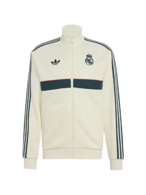 adidas Real Madrid logo-embroidered zip-up jacket