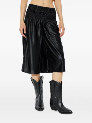 adidas logo-patch satin-finish shorts