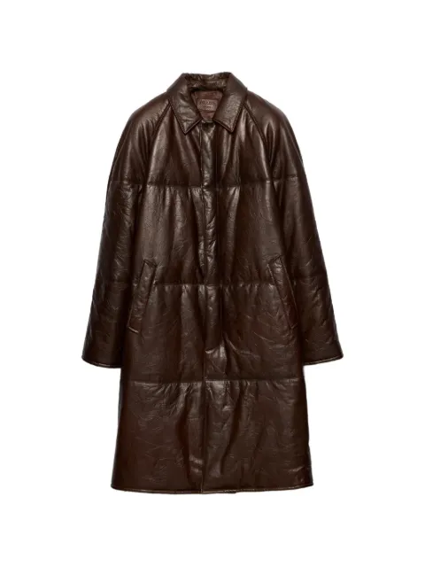 Prada padded nappa-leather coat