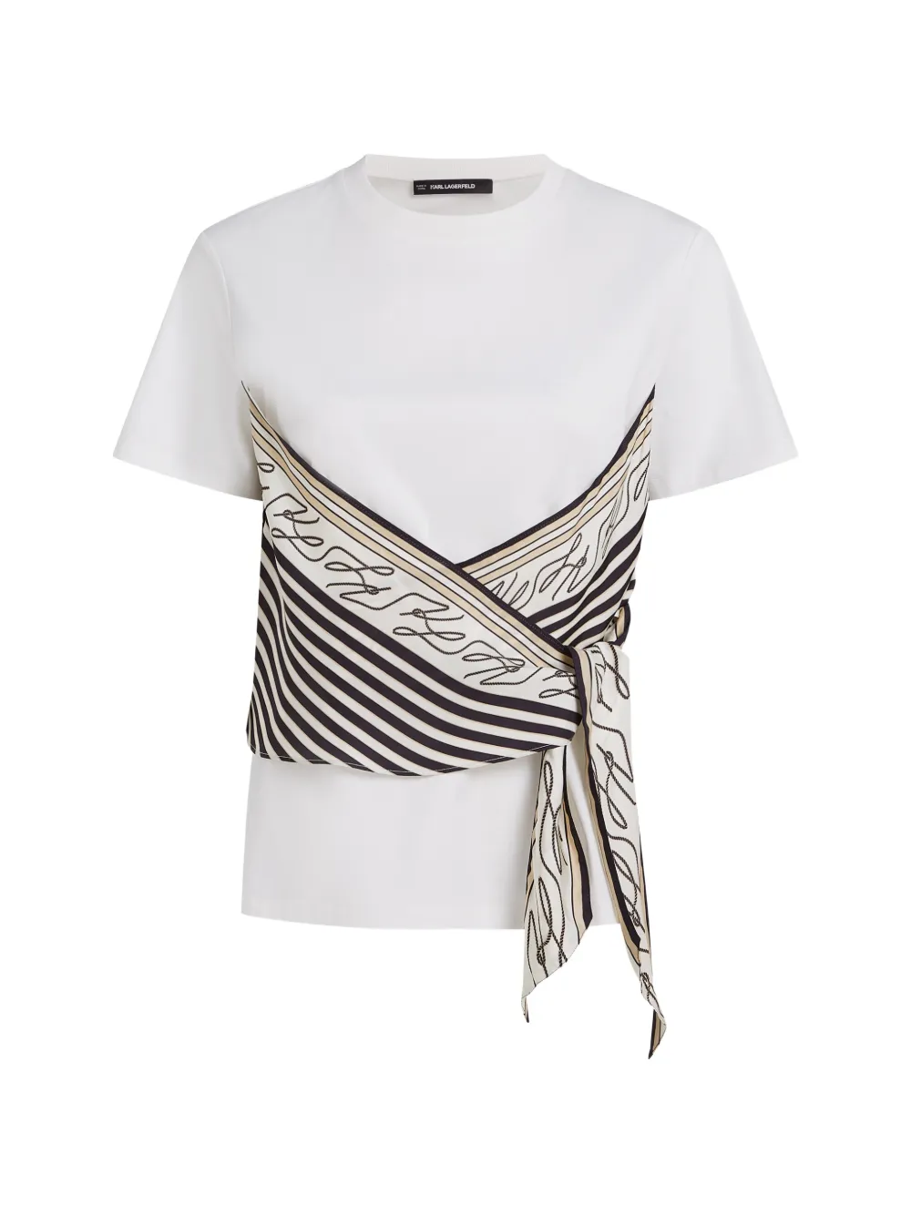 Karl Lagerfeld scarf-print T-shirt
