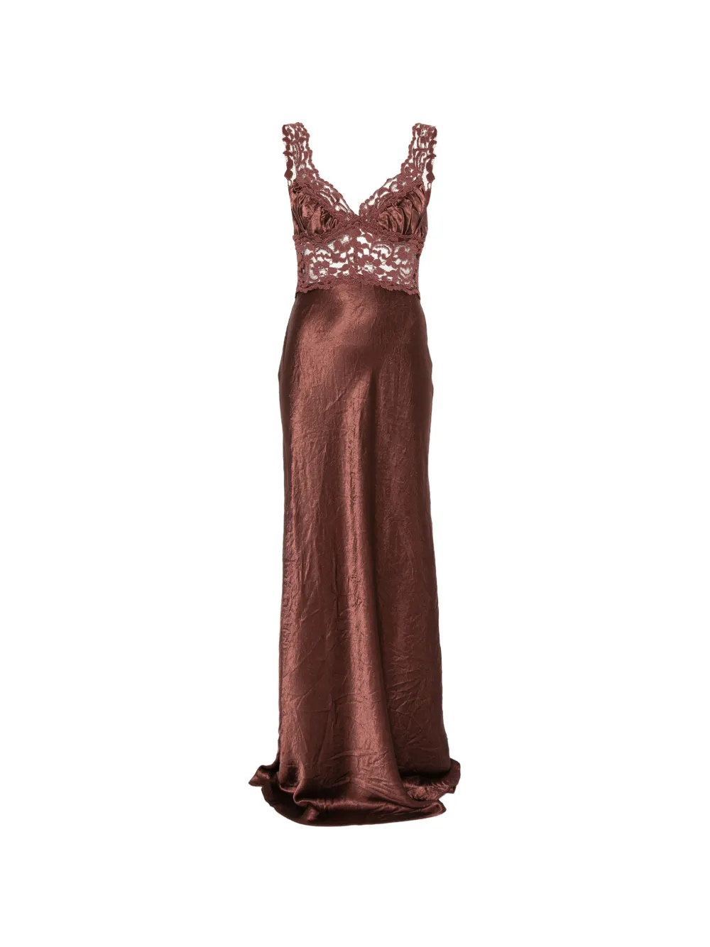 ARCINA ORI lace-panelled maxi dress