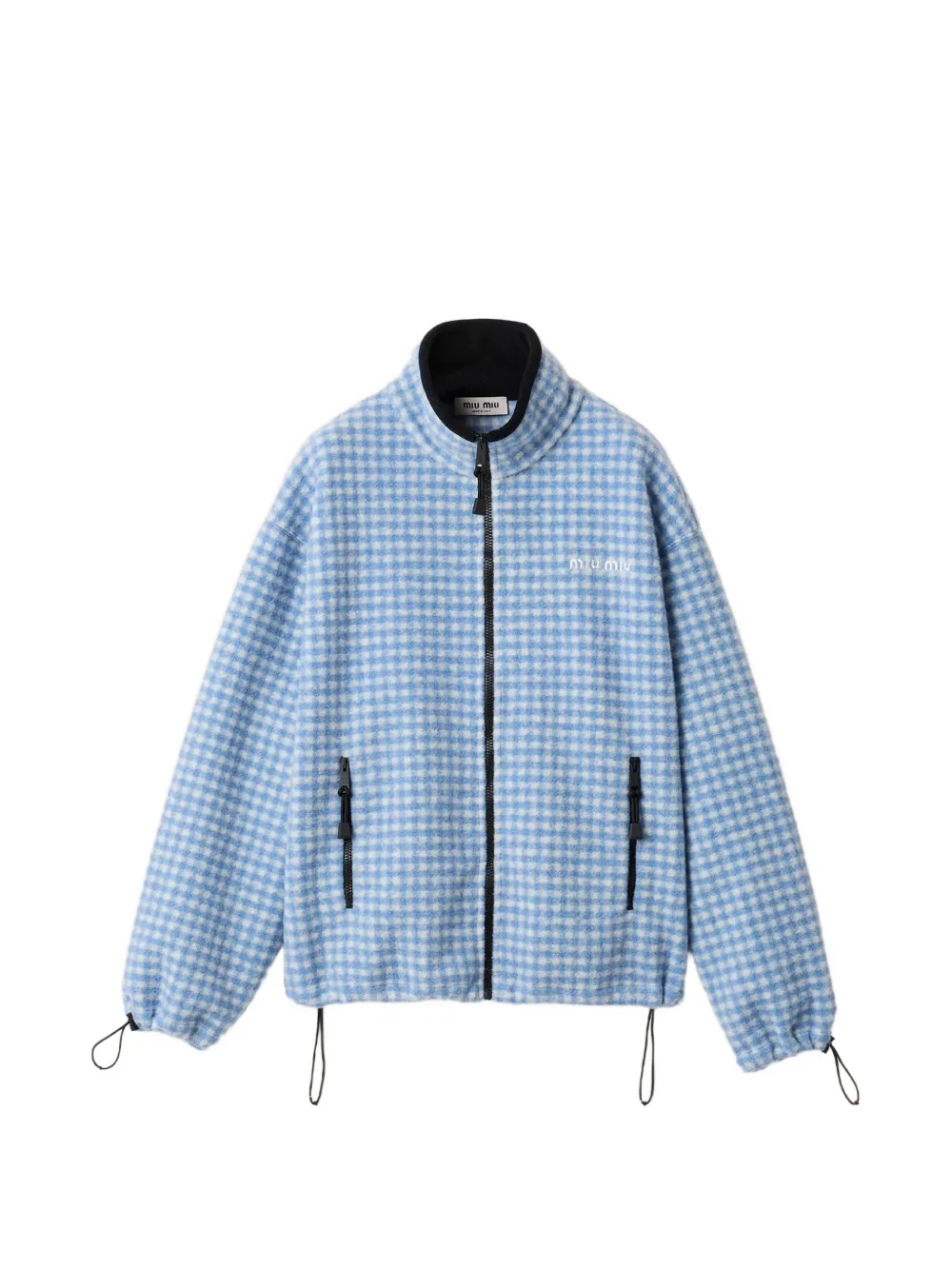 Miu Miu logo-embroidery cardigan