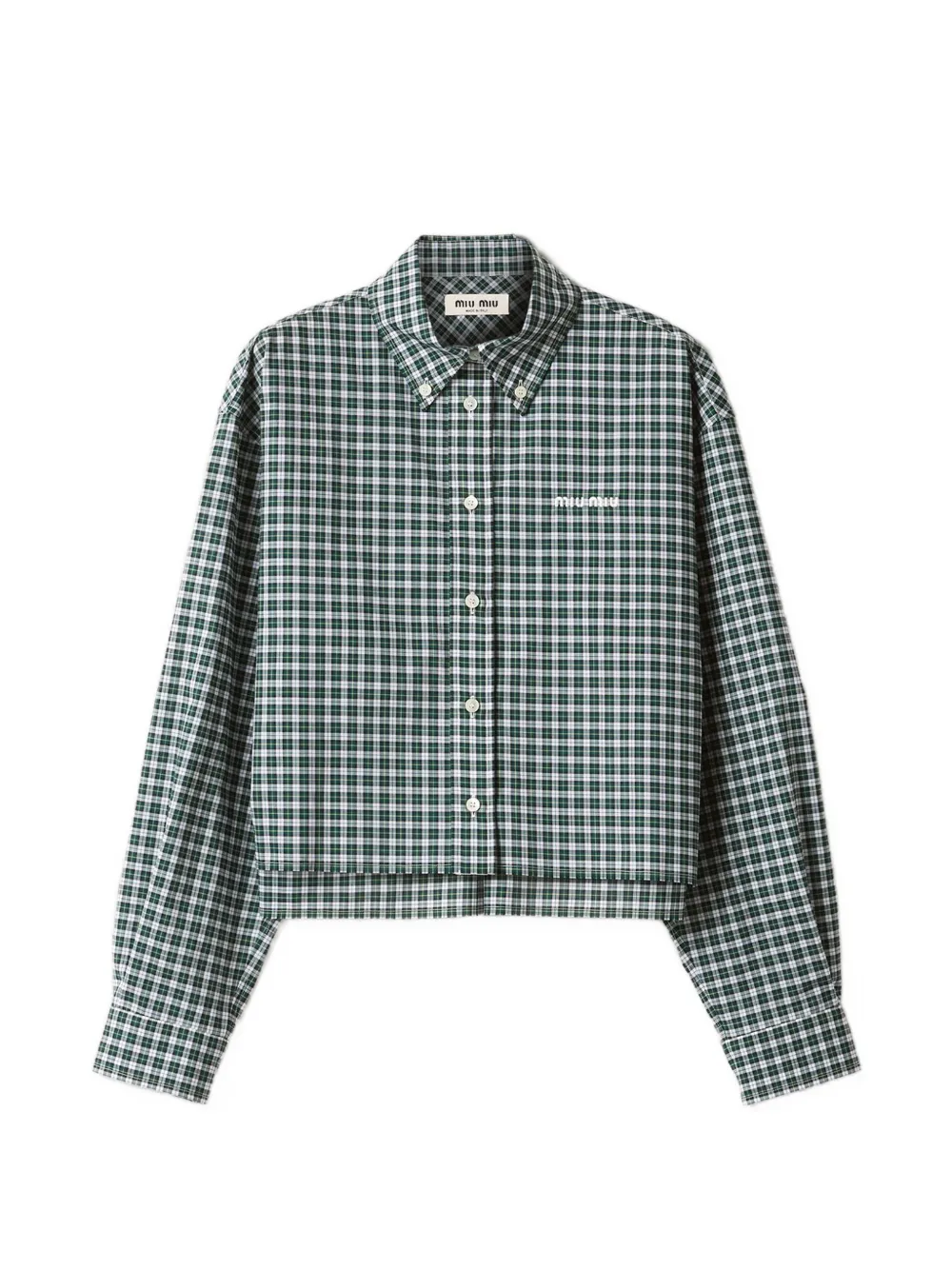 Miu Miu plaid shirt