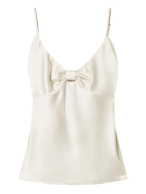 TWINSET satin top with knot