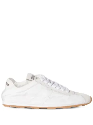 Miu Miu Plume lace-up sneakers