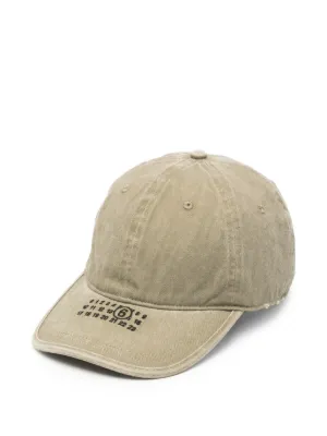 MM6 Maison Margiela logo-embroidered distressed baseball cap