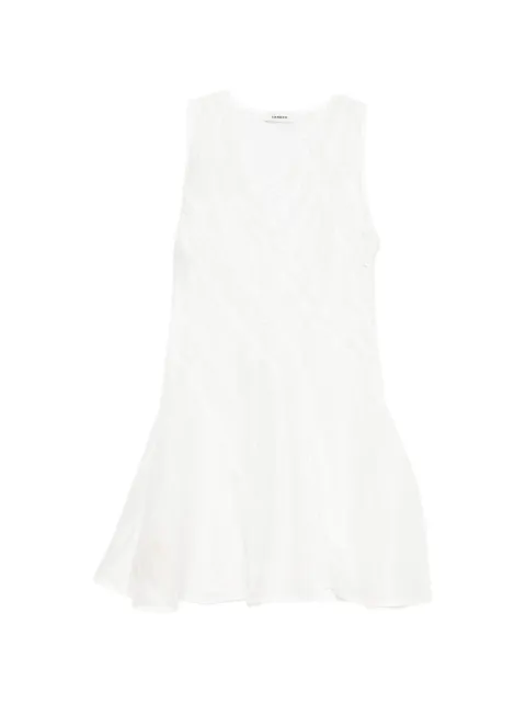 SANDRO mini trimmed linen dress