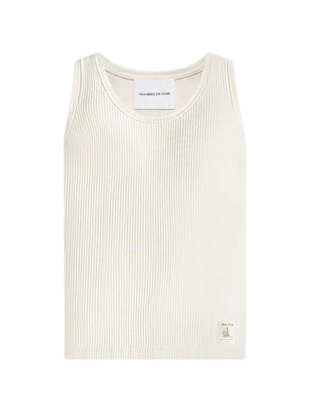 Manière De Voir VS001 ribbed cotton vest