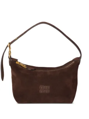 Miu Miu suede shoulder bag