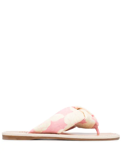 Miu Miu floral-print slip-on sandals