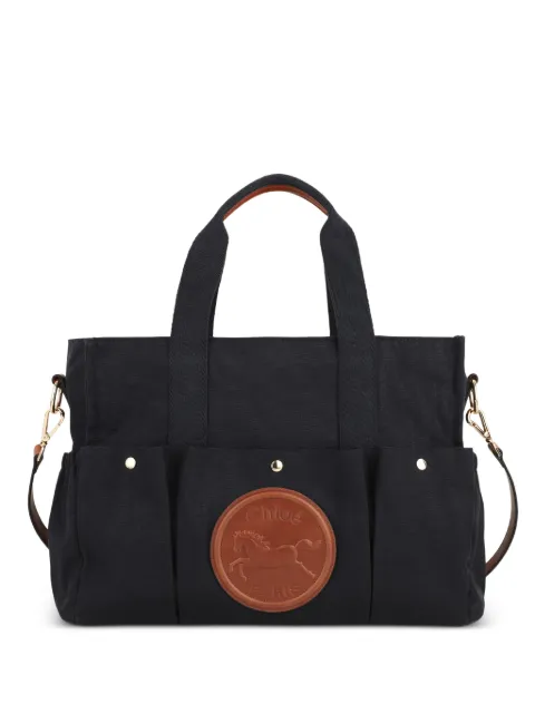 Chlo&eacute; Kids horse-patch canvas changing bag set