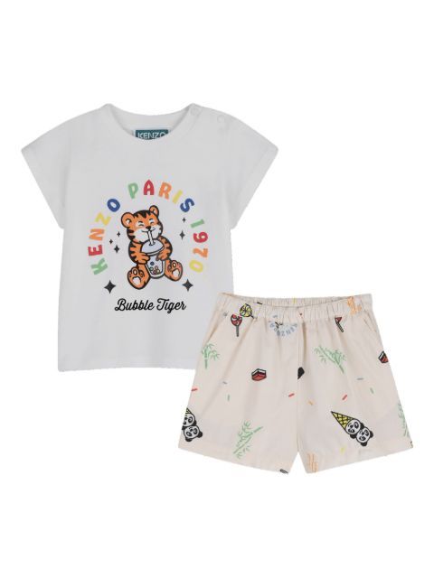 Kenzo Kids Bubble Tiger short set