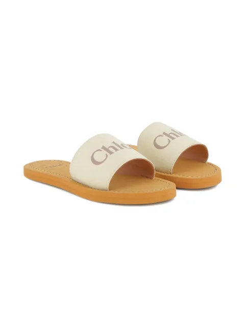 Chlo&eacute; Kids Woody logo-strap sandal