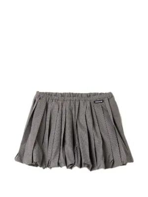 Miu Miu pleated gingham check skirt 
