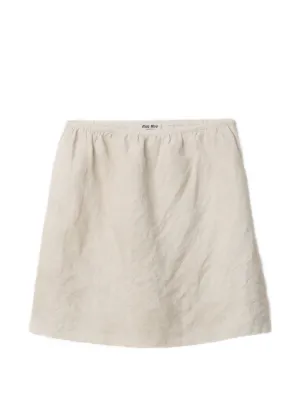 Miu Miu linen skirt