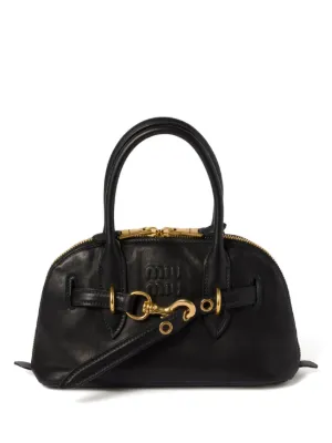 Miu Miu Aventure leather tote bag