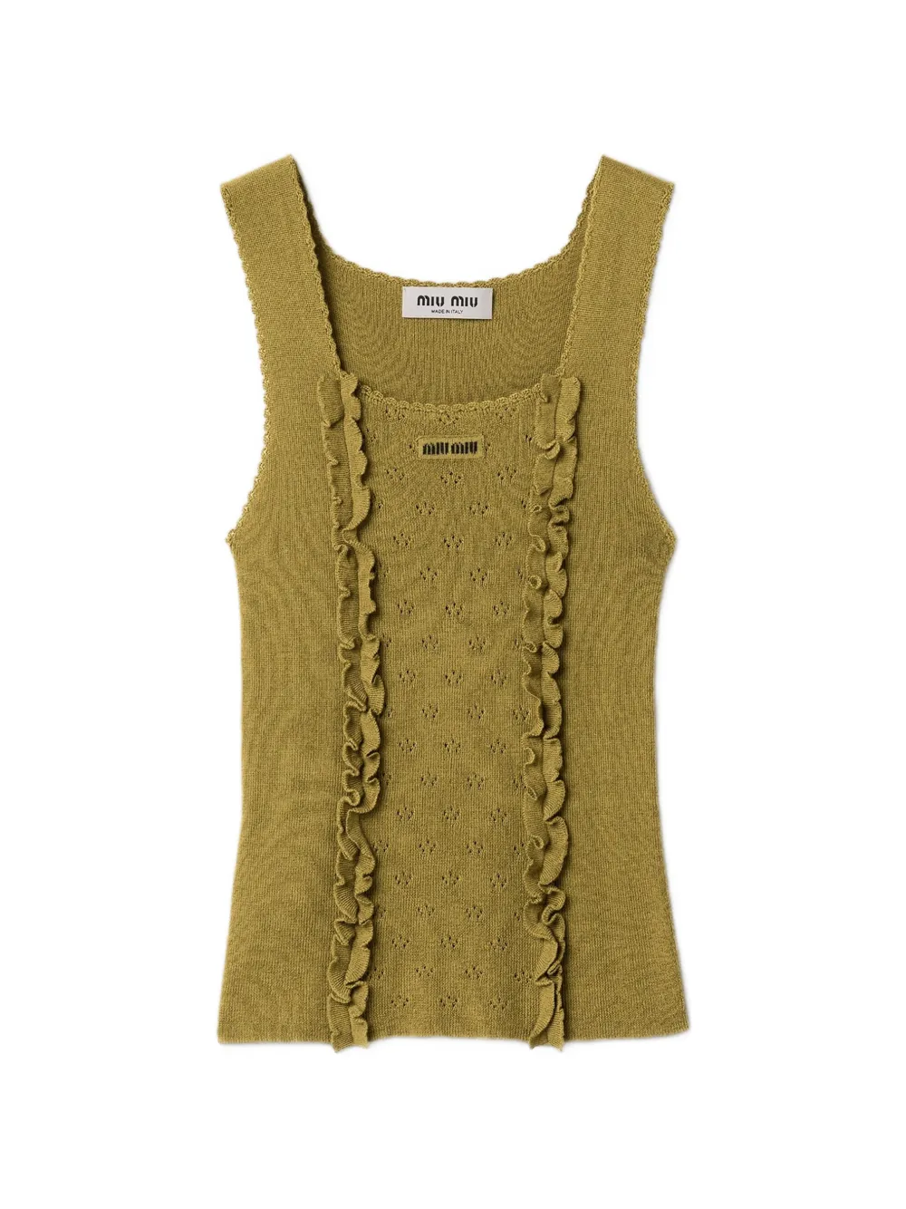 Miu Miu cashmere and silk top