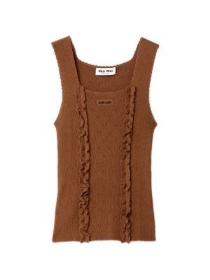 Miu Miu cashmere and silk top