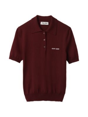 Miu Miu wool knit polo shirt
