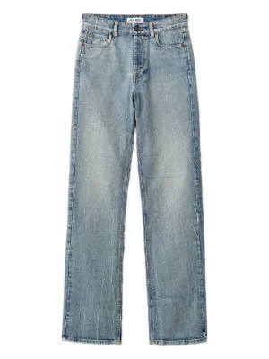Miu Miu logo-embroidered jeans