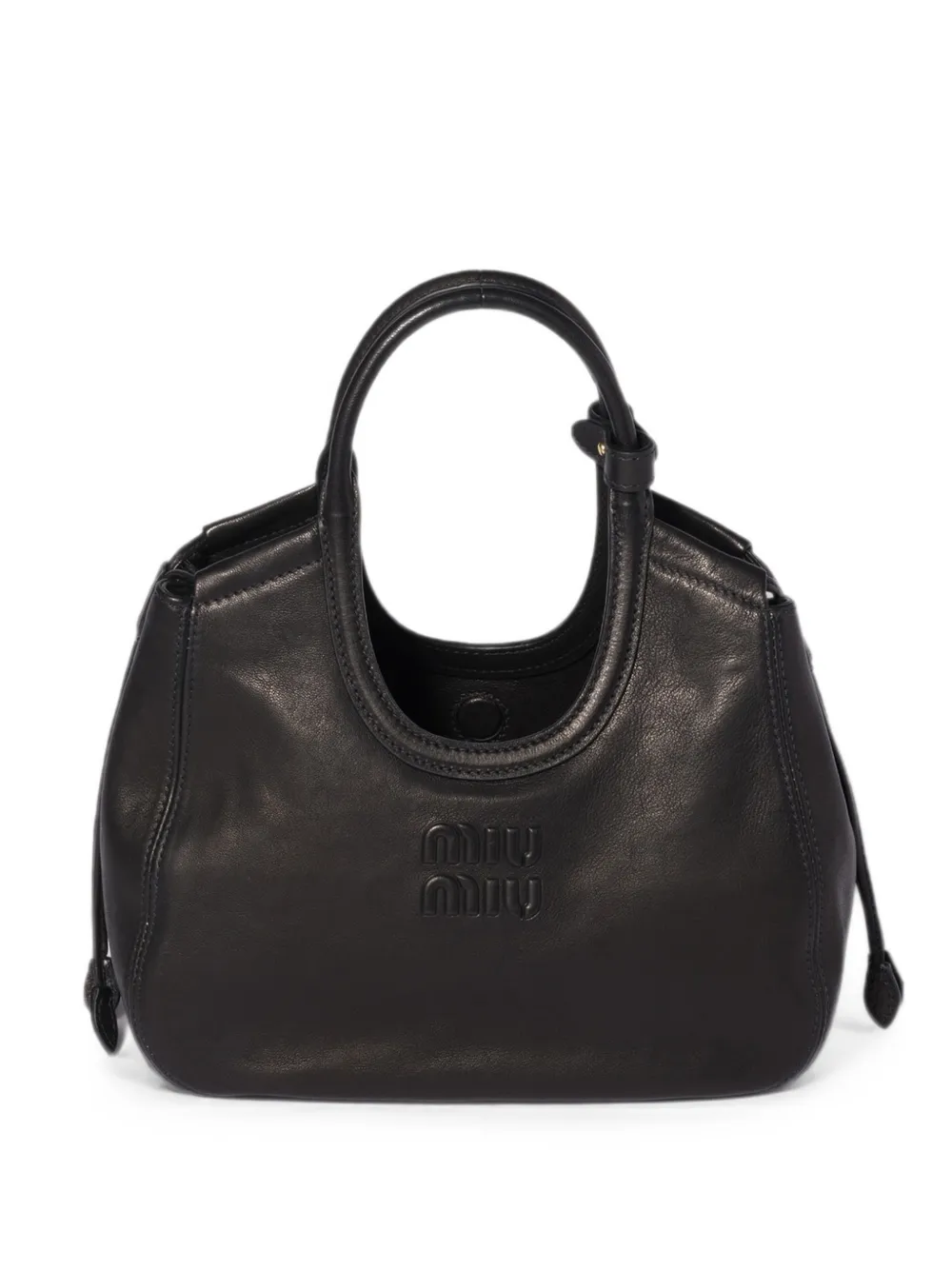 Miu Miu Ivy nappa leather tote bag