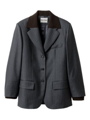 Miu Miu single-breasted pinstripe jacket