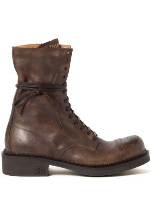Miu Miu Leather Laced boots (35mm)