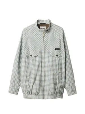 Miu Miu checked technical-fabric blouson jacket