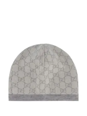 Gucci Kids GG intarsia-knit wool beanie