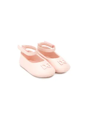 Dolce & Gabbana Kids leather ballerina shoes