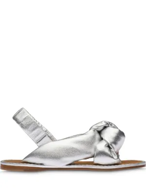 Miu Miu knotted flat sandals
