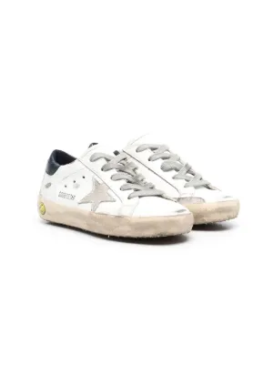 Golden Goose Kids Super-Star distressed finish sneakers