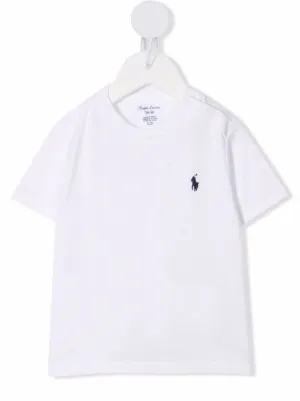 POLO RALPH LAUREN KIDS Polo Pony logo cotton T-shirt
