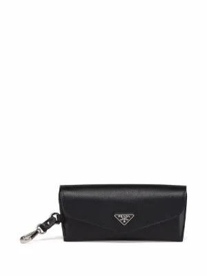 Prada Eyewear triangle-logo eyeglasses case