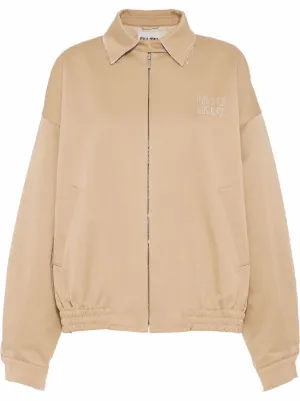 Miu Miu oversized cotton blouson jacket