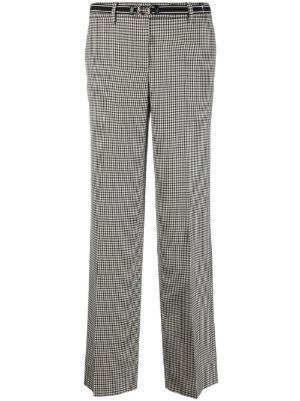 Miu Miu gingham-check straight-leg trousers