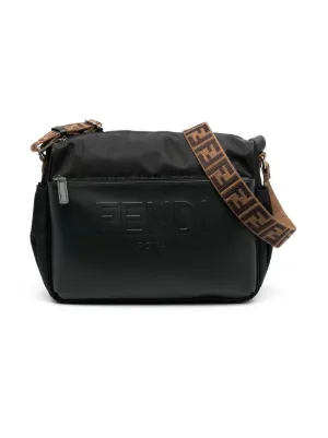 Fendi Kids logo-embossed recycled diaper bag