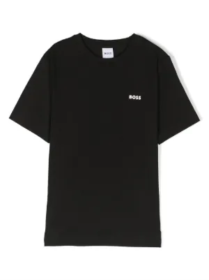 BOSS Kidswear logo-embossed T-shirt