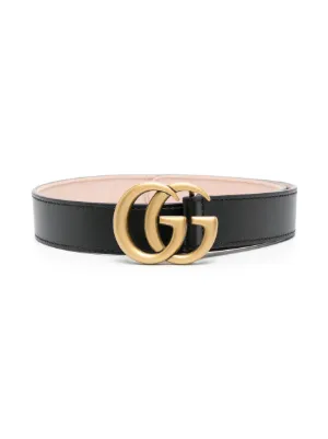 Gucci Kids GG logo-buckle leather belt