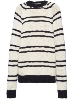 Miu Miu striped cotton jumper