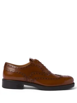 Miu Miu x Church's leather brogue shoes