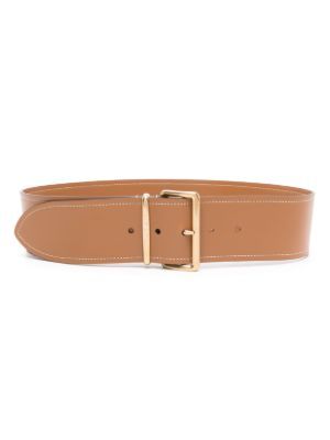 Miu Miu logo-engraved buckle leather belt
