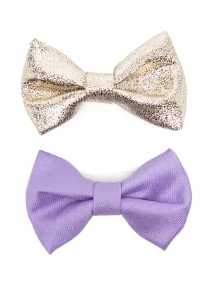 Hucklebones London bow hair clips (pack of two)