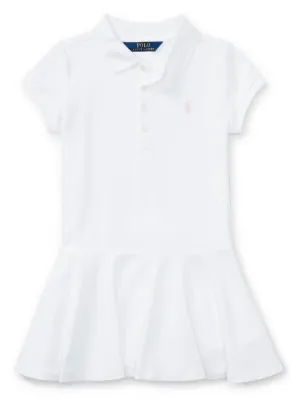 POLO RALPH LAUREN KIDS MESH-POLO DRESS-DRESSES-KNIT