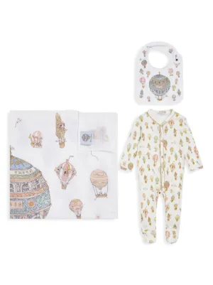 Atelier Choux Hot Air Balloons organic cotton set